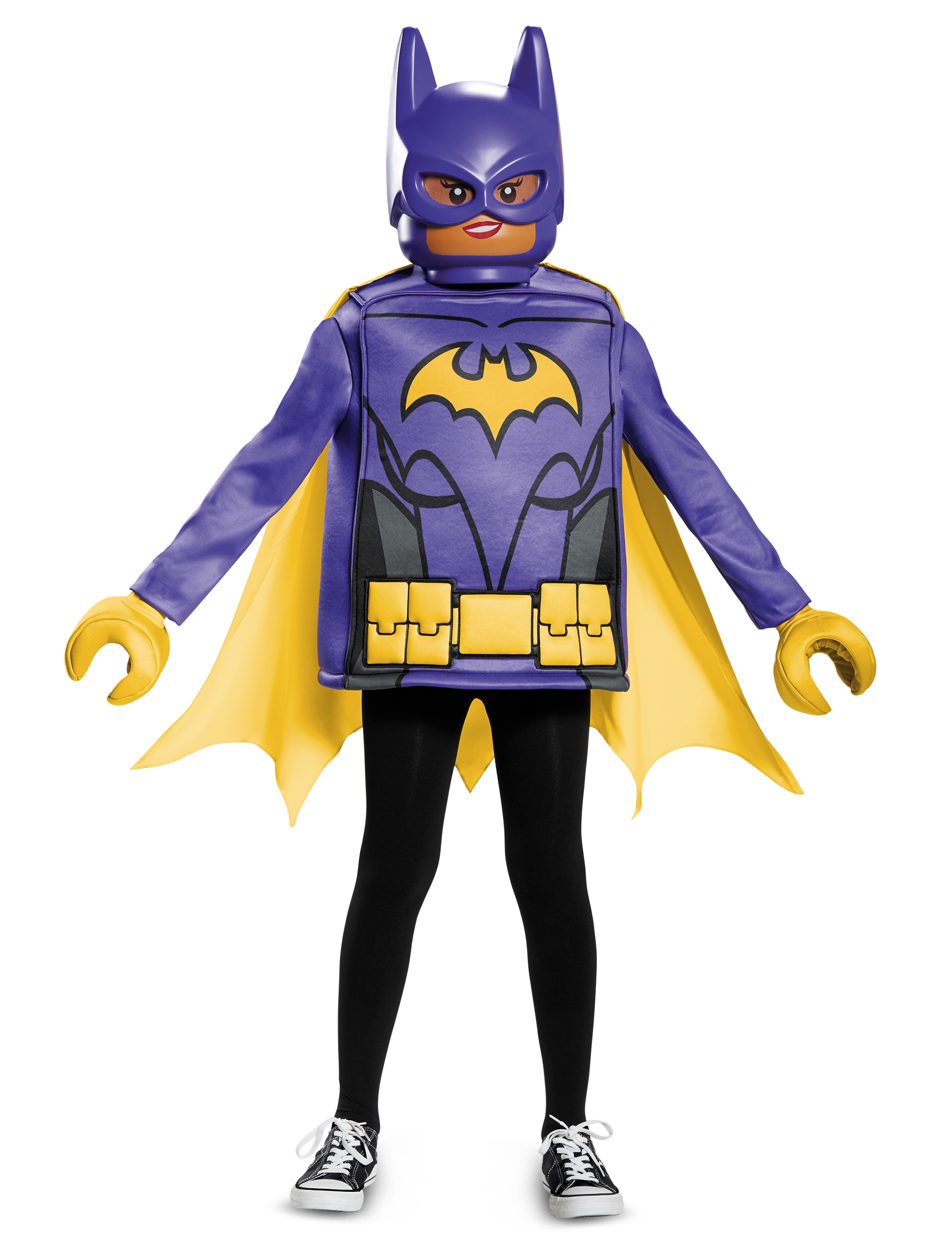 LEGO Batman Movie Batgirl Kinderkostüm-Set Lizenzware lila-gelb