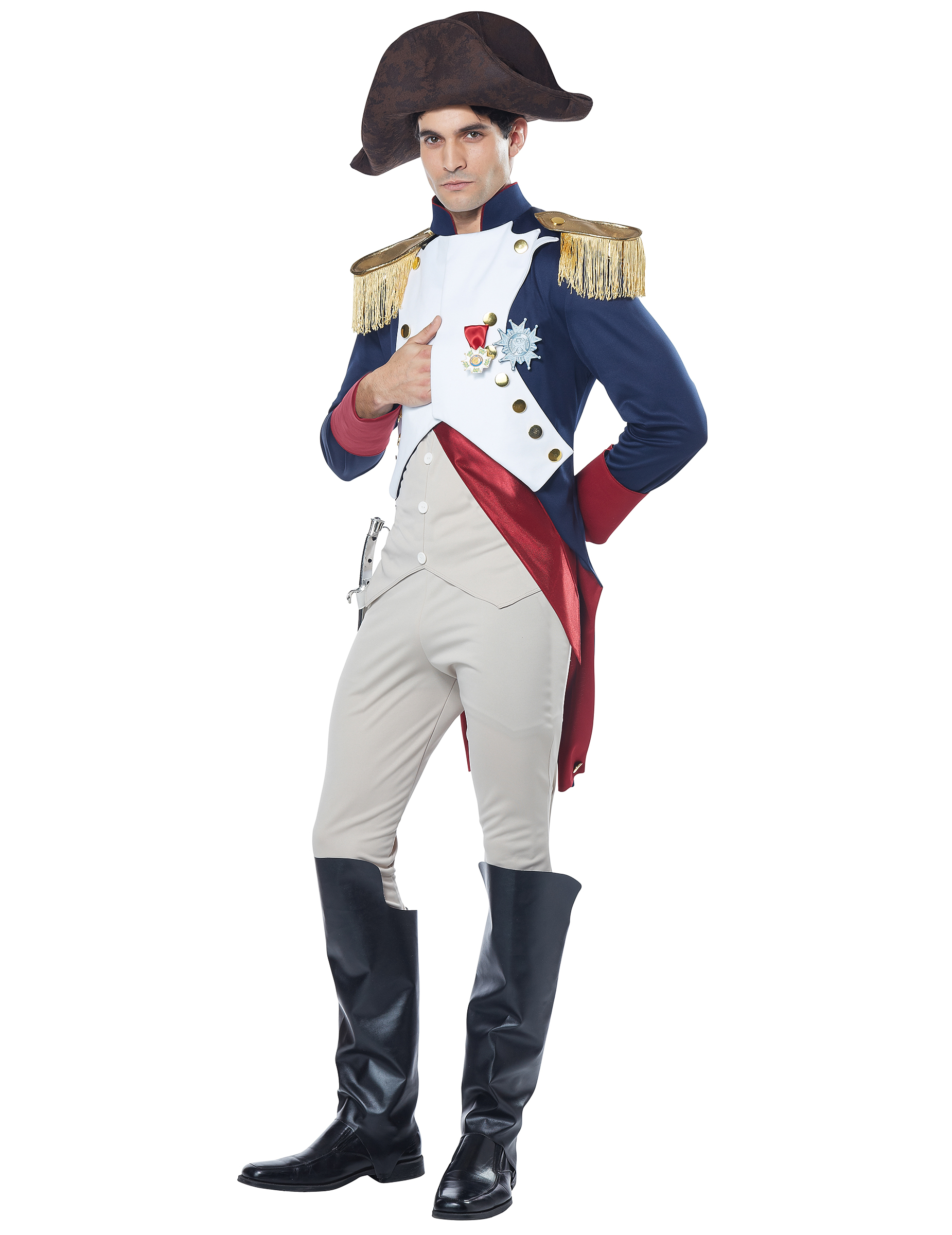 Napoleon Kostüm Französischer Kaiser blau-weiss-rot