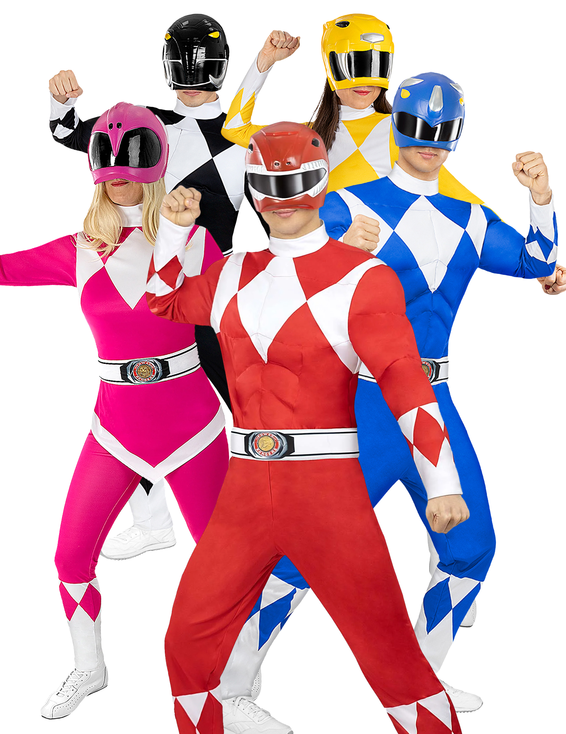 Power Rangers Gruppenkostüm 5 Kostüme