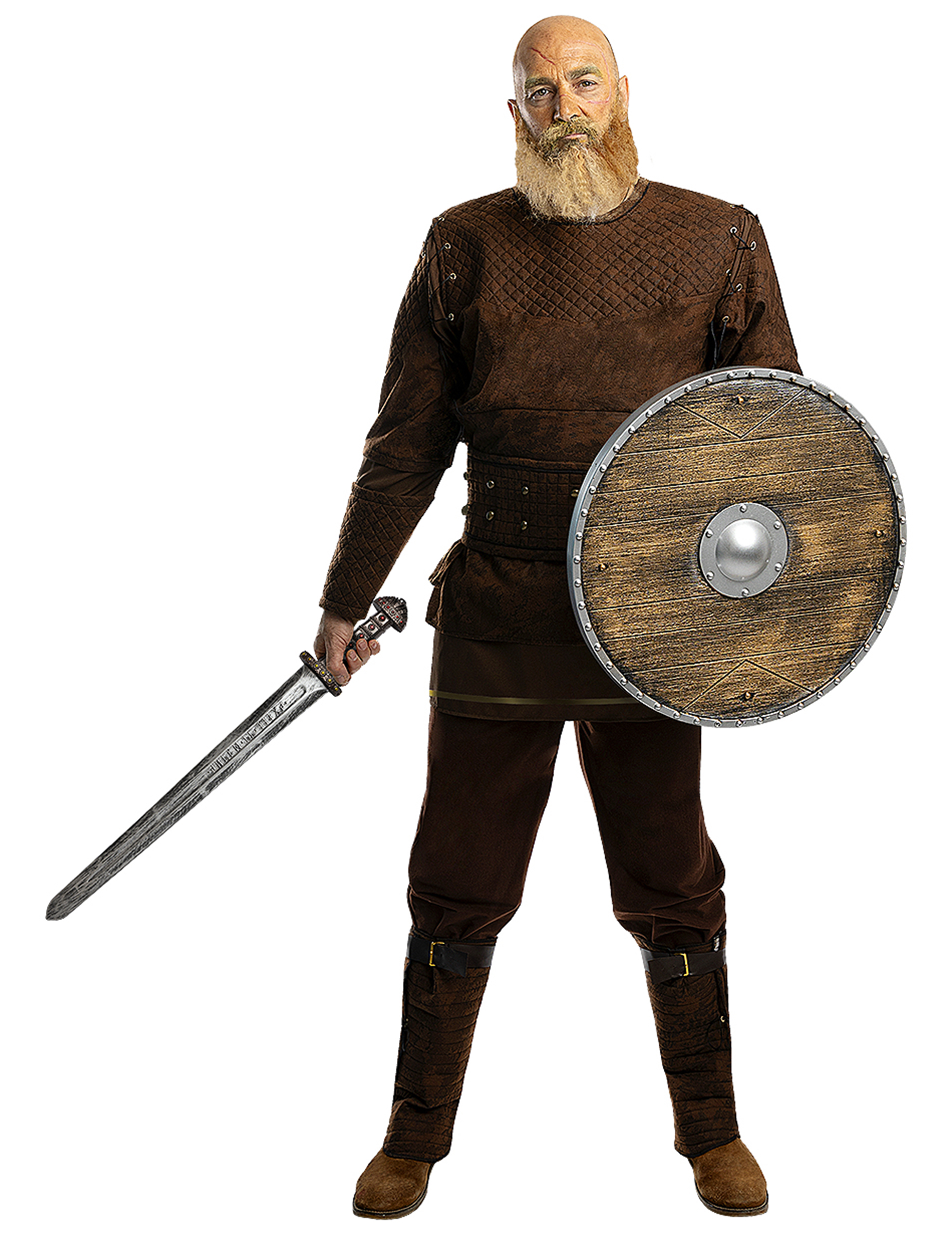 Ragnar Kostüm Vikings für Herren Braun