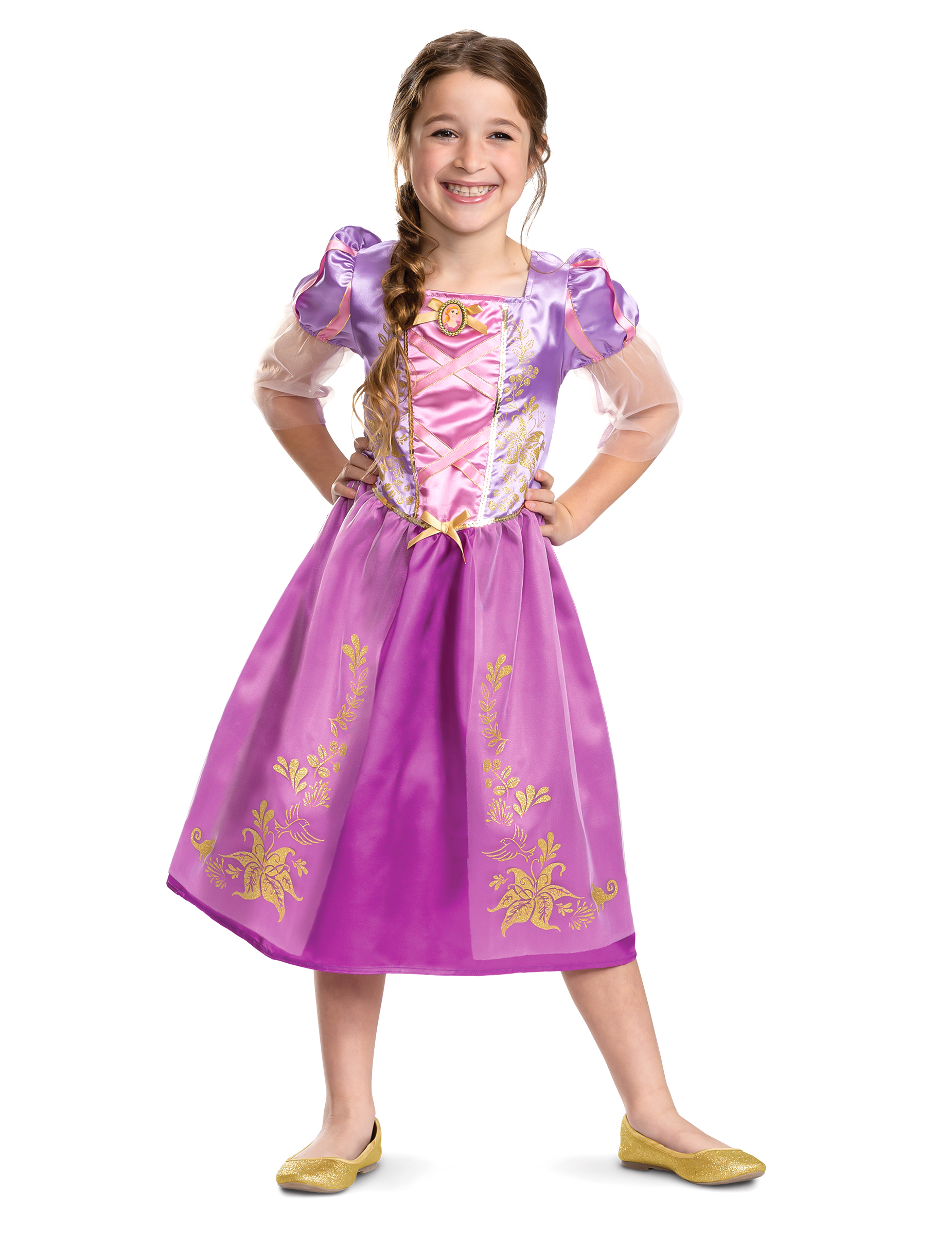 Rapunzel Kostüm für Kinder Disney pink-lila