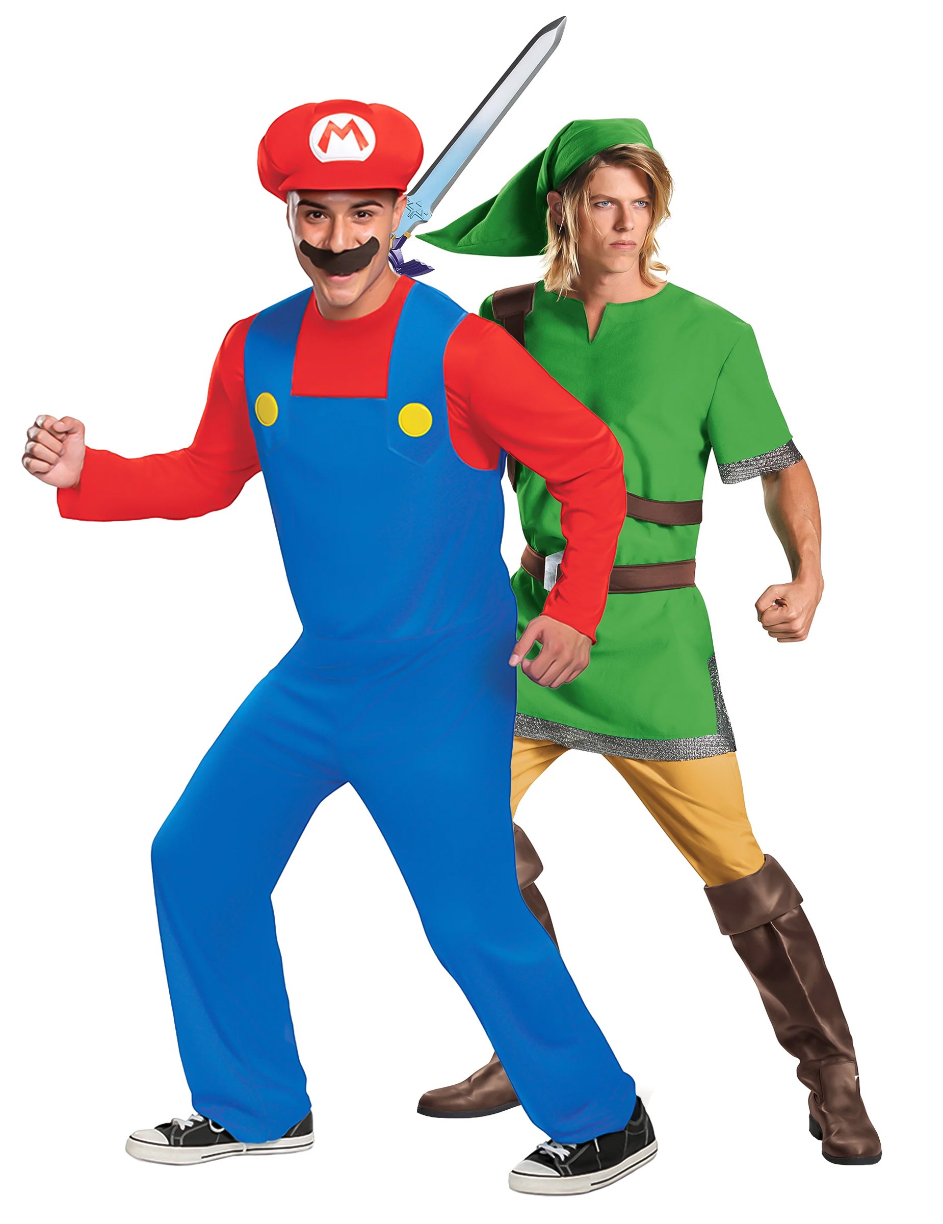 Super Nintendo Duo Kostümset Mario und Zelda