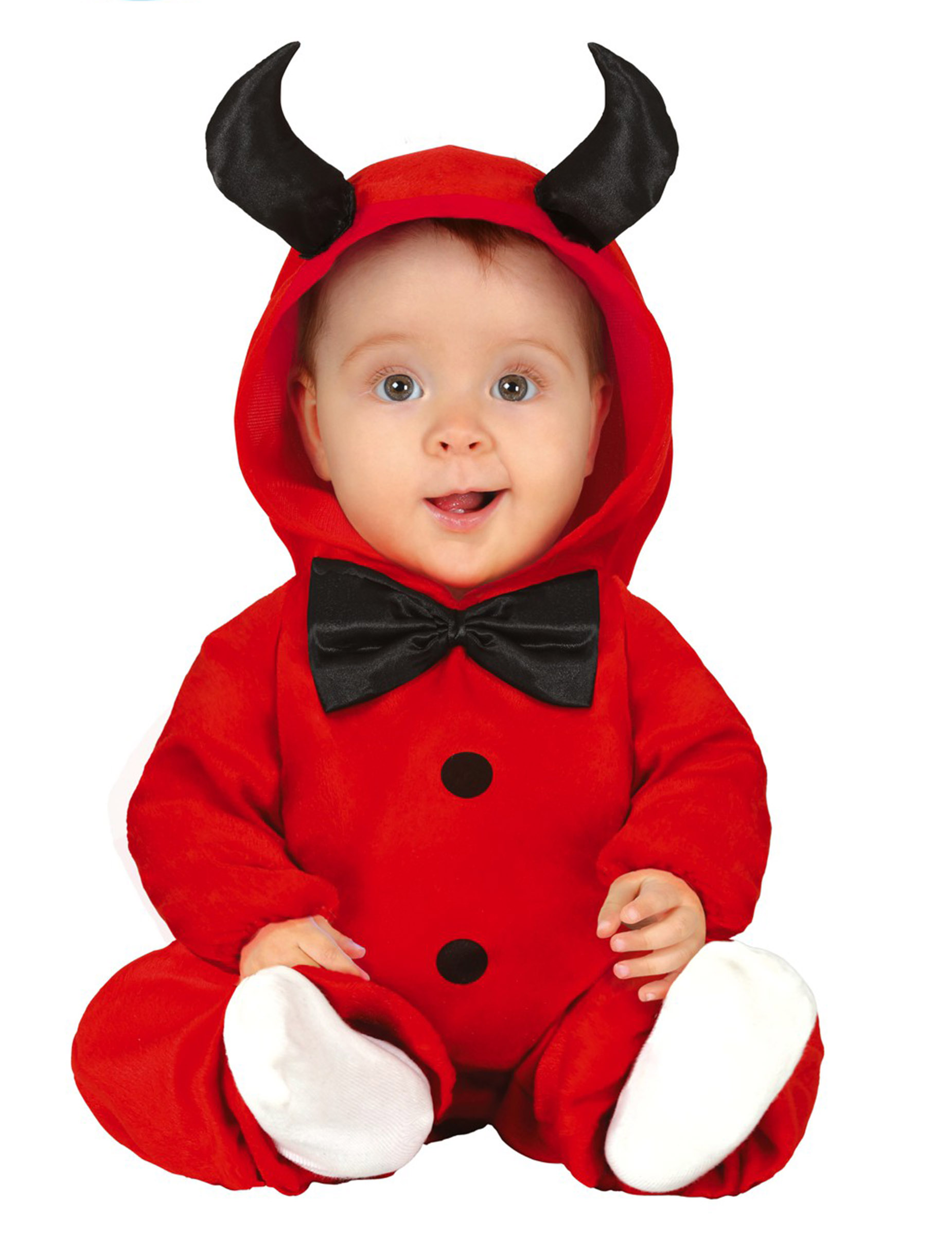 Teufel Kostüm für Babys Halloween rot-schwarz