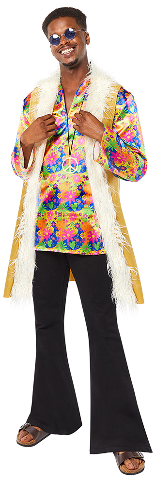 Hippie Guy Pete Herrenkostüm - S bunt | Karneval & Fasching | Kostüme.com