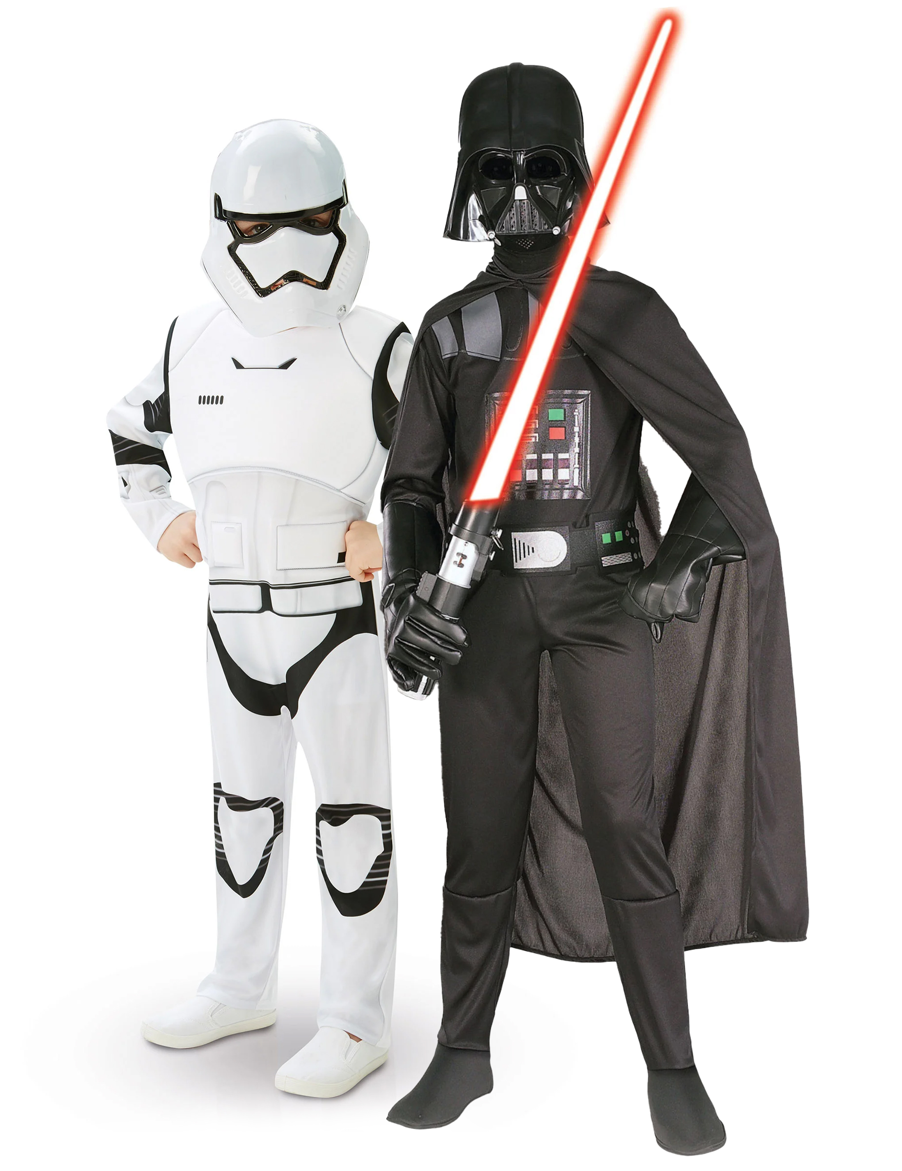 Star Wars Stormtrooper und Darth Vader Kinderpaarkostüm