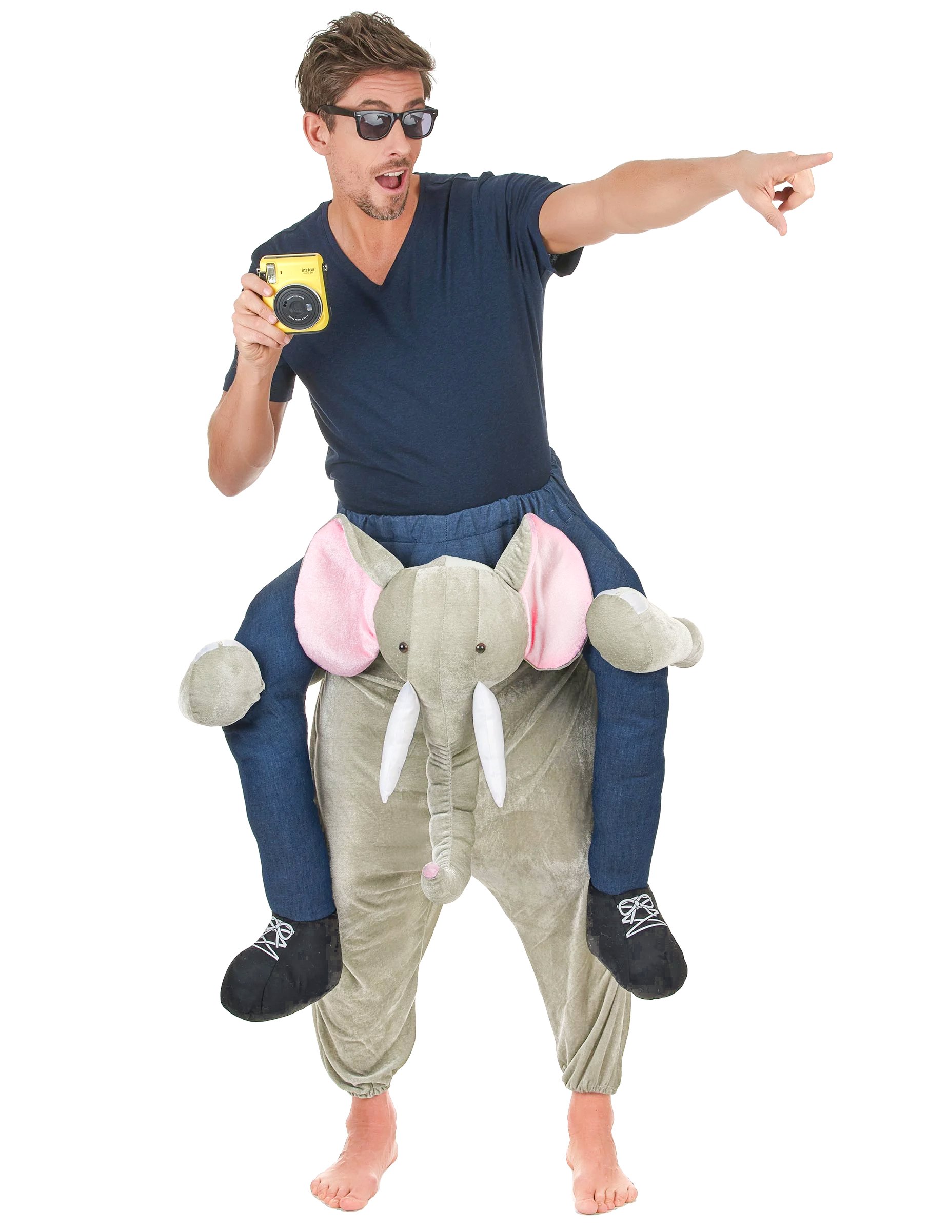 Witziges Elefantenkostüm Huckepack-Kostüm