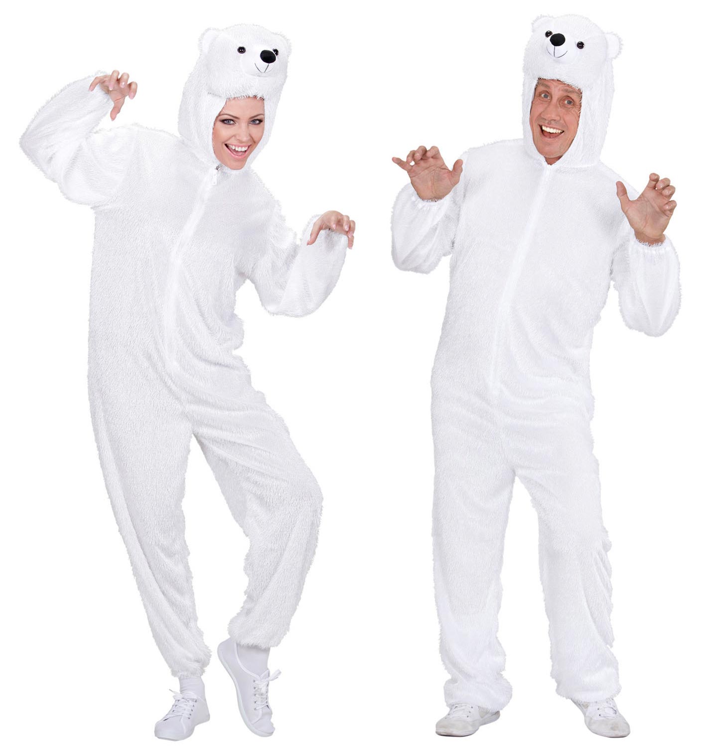 Eisbär Plüschkostüm Overall - 165 cm weiß | Karneval & Fasching | Kostüme.com