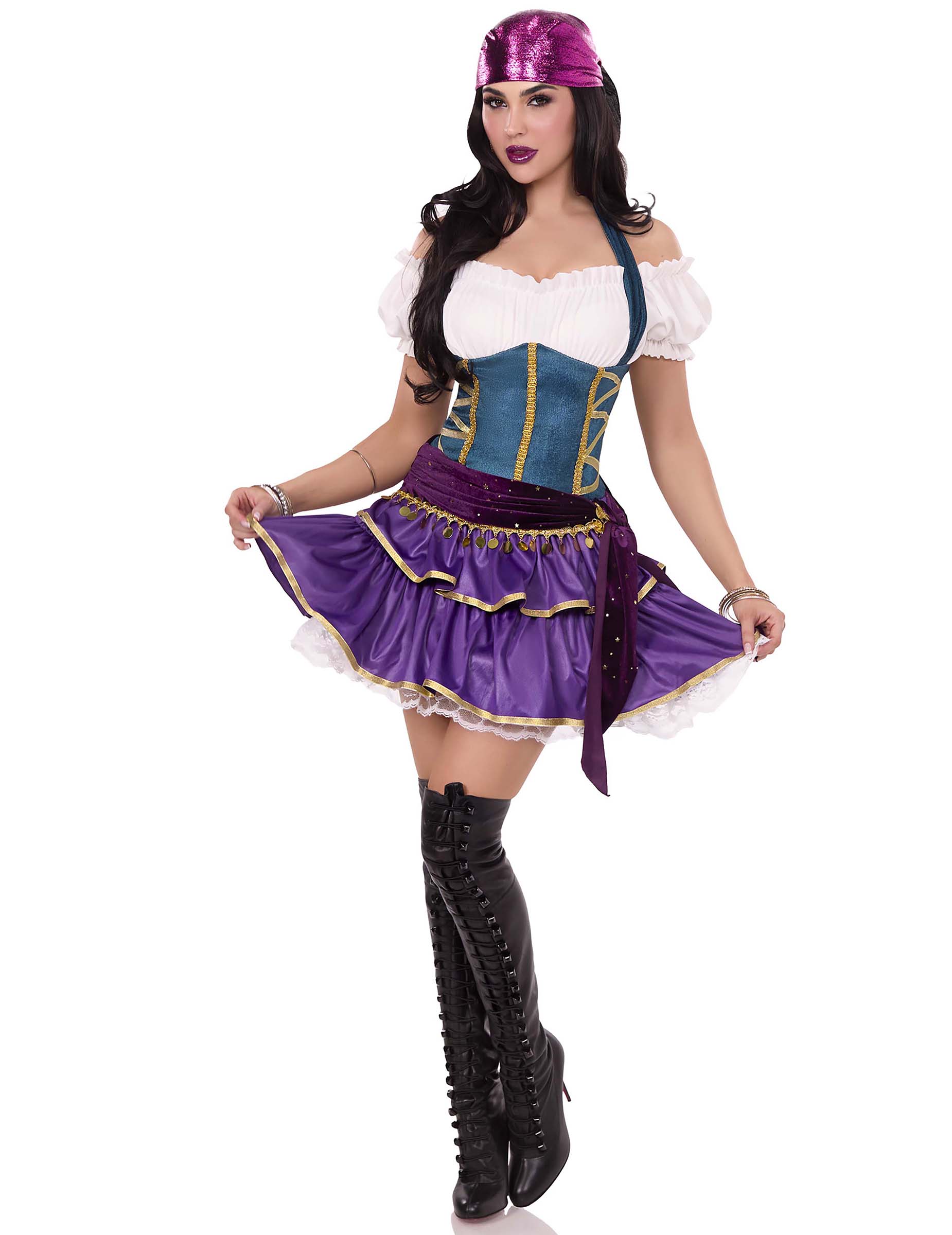 Wahrsagerin Kostüm Bohème sexy Luxus für Damen