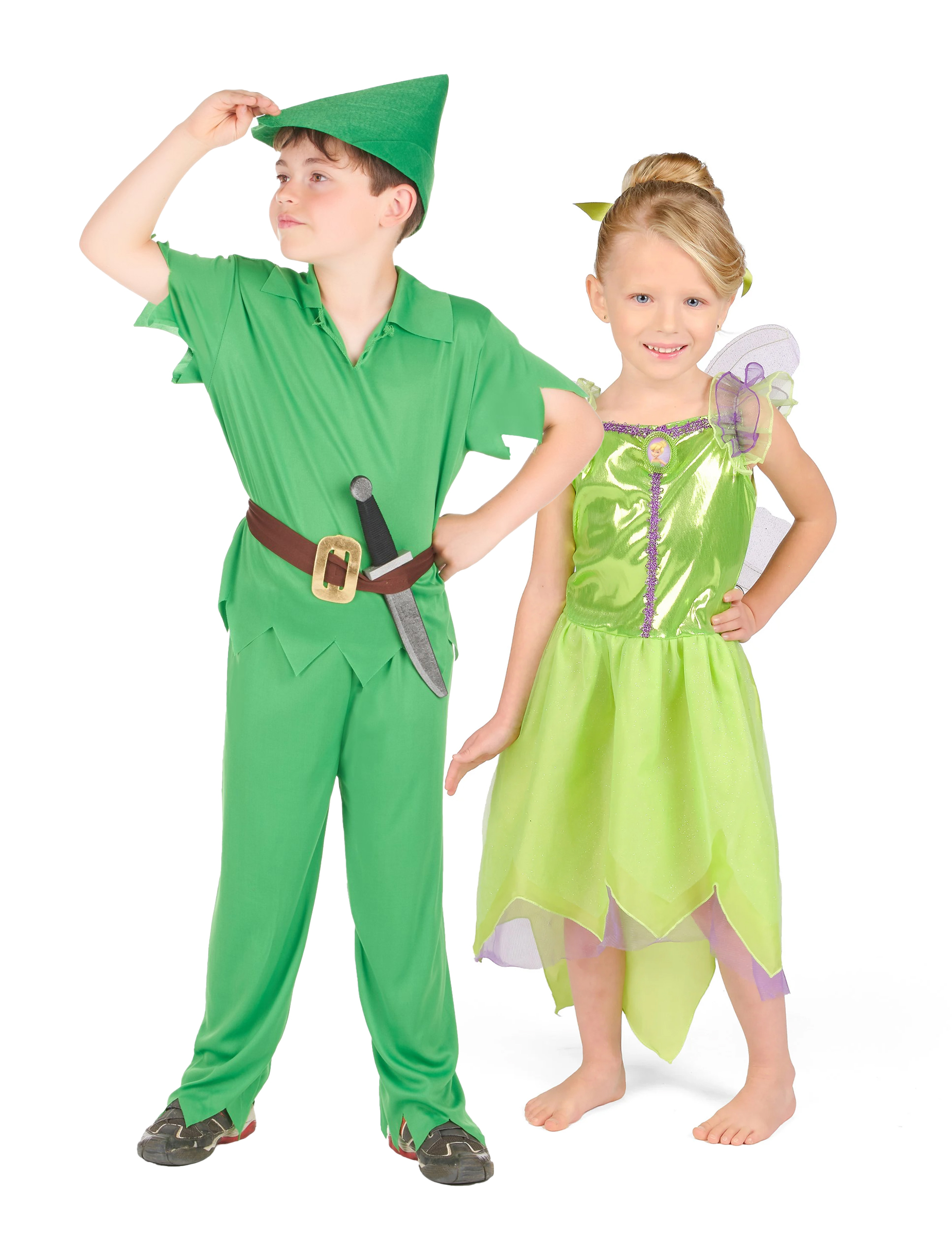 Peter Pan und tinkerbell Kinder Paarkostüm